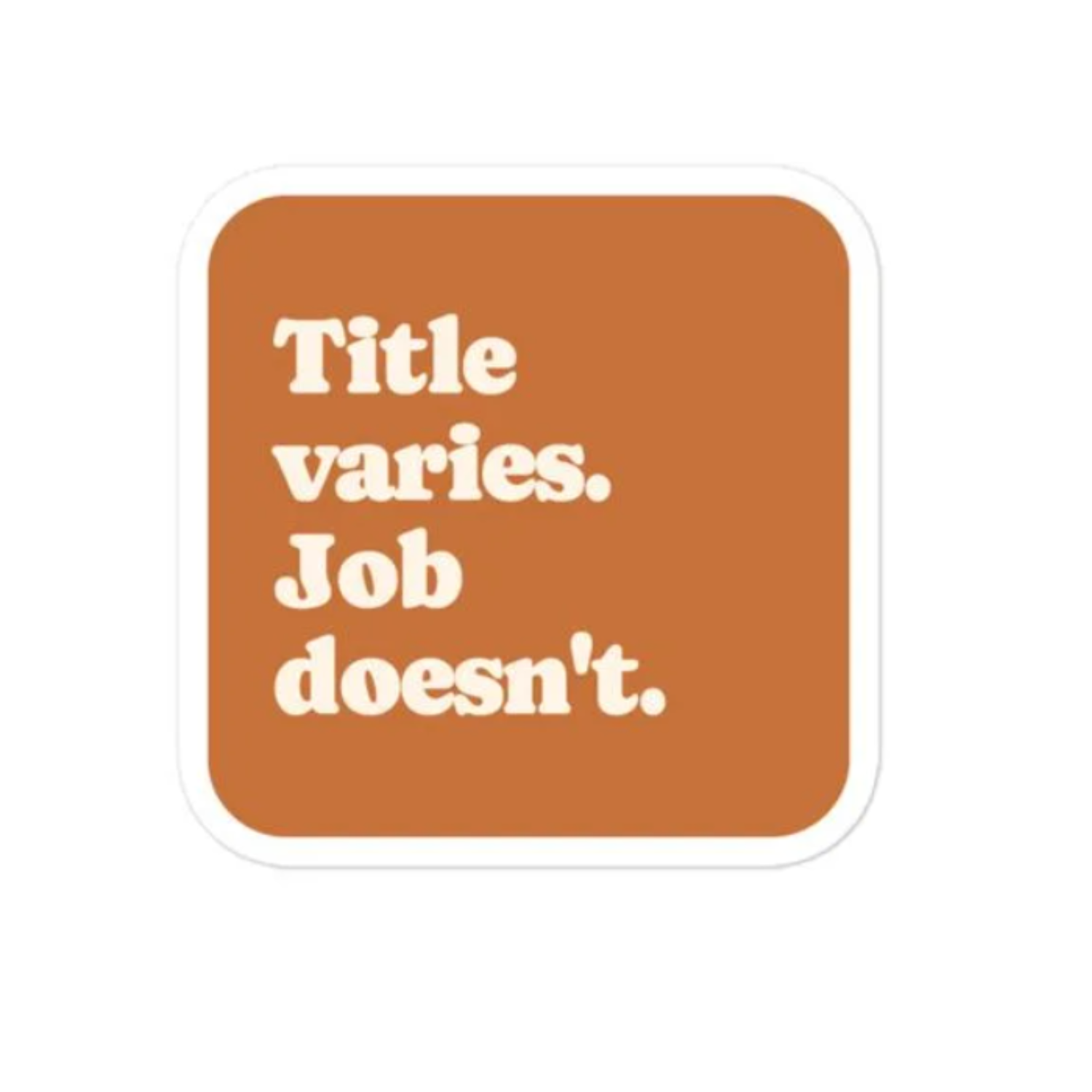 Job Varies